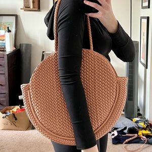 Anthropology beige circle bag